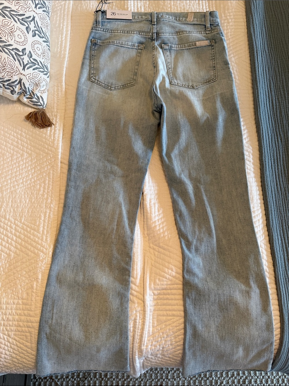 NWT- 7 For All Mankind High Waist Slim Kick Jean - Picture 6 of 8